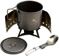 TOAKS Ultralight Titanium Solid Fuel Cook System